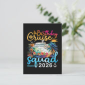 Carte Postale Équipe de croisière d'anniversaire 2026 (Debout devant)