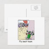 Carte Postale Équipe de destruction de mouches Cadeaux et objets (Devant / Derrière)