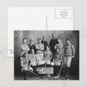 Carte Postale Équipe de hockey shamrock, Montréal, QC 1899" (Devant / Derrière)