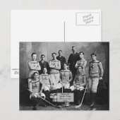 Carte Postale Équipe de hockey shamrock, Montréal, QC 1899" (Devant / Derrière)