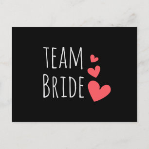 Carte Postale Équipe de la mariée