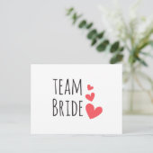 Carte Postale Équipe de la mariée (Debout devant)