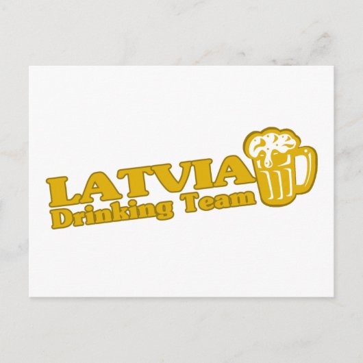 Carte Postale Équipe de Lettonie (Devant)