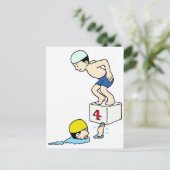 Carte Postale Équipe de natation scolaire