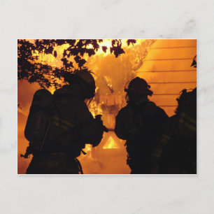 Carte Postale Équipe de pompiers
