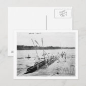 Carte Postale Équipe de remorquage de l'Université Harvard Photo (Devant / Derrière)