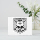 Carte Postale Équipe de réponse aux zombies : Division de Grand  (Debout devant)