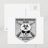 Carte Postale Équipe de réponse aux zombies : Division de Grand  (Devant / Derrière)