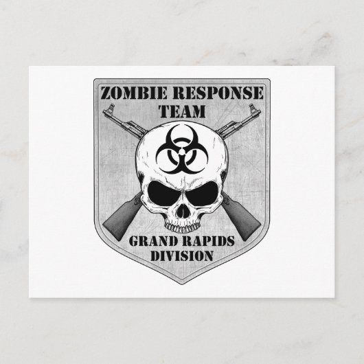 Carte Postale Équipe de réponse aux zombies : Division de Grand  (Devant)