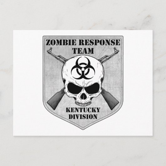Carte Postale Équipe de réponse aux zombies : Division du Kentuc (Devant)