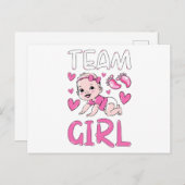 Carte Postale Équipe de révélation de genre Fille Ensemble de fê (Devant / Derrière)