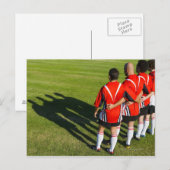 Carte Postale Équipe de rugby (Devant / Derrière)