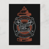 Carte Postale Equipe de Secourt de pompier AJOUTER UN NOM À L'Hy (Devant)