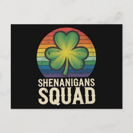 Carte Postale Équipe de Shenanigans Saint-Patrick Correspondante (Devant)