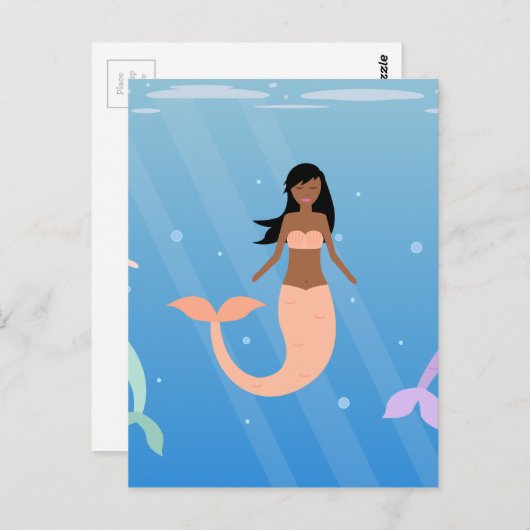 Carte Postale équipe de sirènes (Devant / Derrière)