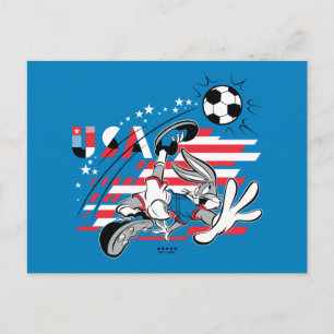 Carte Postale Équipe de soccer USA de BUGS BUNNY™ Graphique