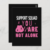 Carte Postale Équipe de soutien Vous n'êtes pas seul (Devant / Derrière)