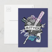Carte Postale Équipe de suicide | Harley Quinn "Rotten" Tattoo A (Devant / Derrière)
