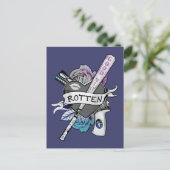 Carte Postale Équipe de suicide | Harley Quinn "Rotten" Tattoo A (Debout devant)