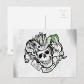 Carte Postale Équipe de suicide | Joker Crull "All In" Tattoo Ar (Devant / Derrière)
