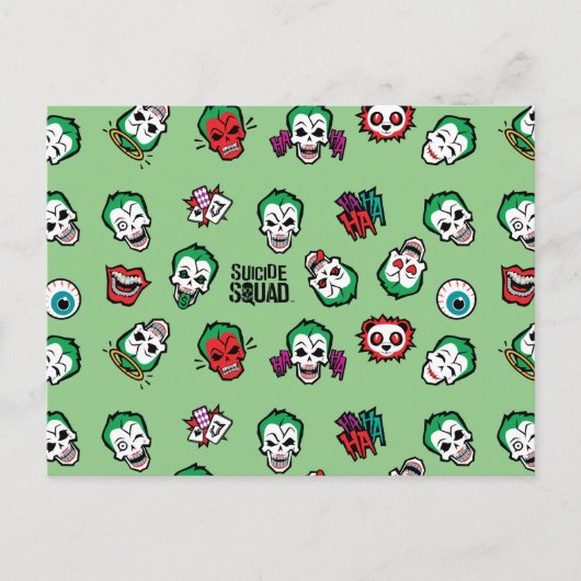 Carte Postale Équipe de suicide | Joker Emoji Motif (Devant)