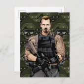 Carte Postale Équipe de suicide | Rick Drapeau Bande dessinée Ar (Devant / Derrière)