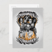 Carte Postale Équipe de suicide | Task Force X Tattoo Tribal (Devant / Derrière)