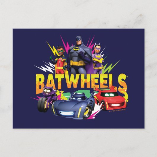 Carte Postale Équipe de superhéros Batwheel™ (Devant)