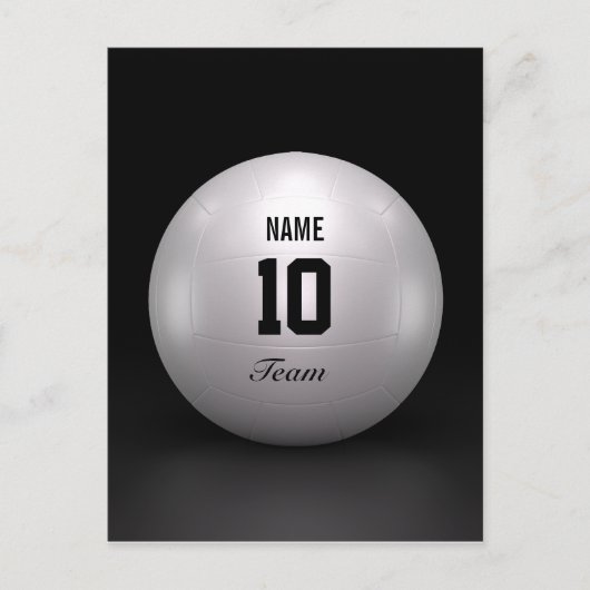 Carte Postale Équipe de volley-ball (Devant)