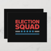 Carte Postale Équipe d'élection Élection 2024 Démocrate Républic (Devant / Derrière)