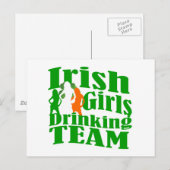 Carte Postale Équipe d'Irlande (Devant / Derrière)