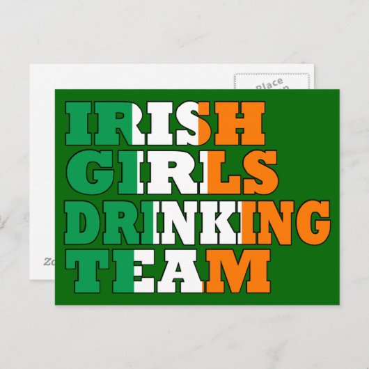 Carte Postale Équipe d'Irlande (Devant / Derrière)