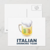 Carte Postale Équipe d'Italie (Devant / Derrière)