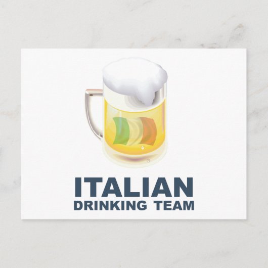 Carte Postale Équipe d'Italie (Devant)