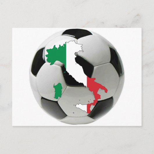 Carte Postale Équipe d'Italie (Devant)