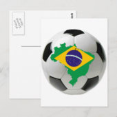 Carte Postale Équipe du Brésil (Devant / Derrière)