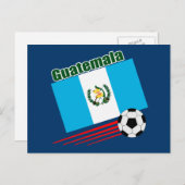 Carte Postale Équipe du Guatemala de football (Devant / Derrière)