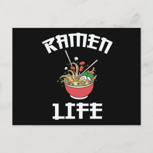 Carte Postale Équipe du Ramen Club   Ramen Life Lovely Design