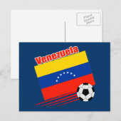 Carte Postale Équipe du Venezuela de football (Devant / Derrière)