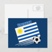 Carte Postale Équipe d'Uruguay de football (Devant / Derrière)