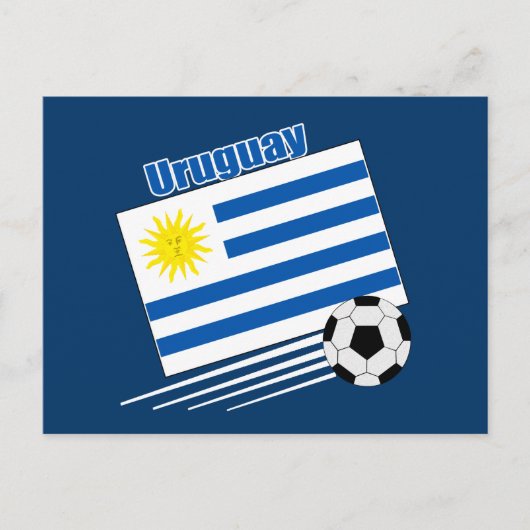 Carte Postale Équipe d'Uruguay de football (Devant)