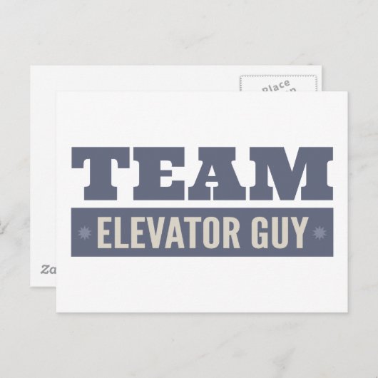 Carte Postale Équipe Elevator Guy (Devant / Derrière)