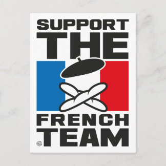 CARTE POSTALE ÉQUIPE FRANÇAISE
