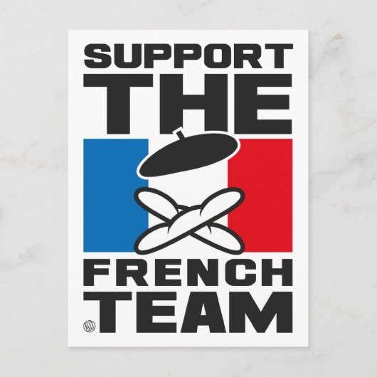 CARTE POSTALE ÉQUIPE FRANÇAISE (Devant)