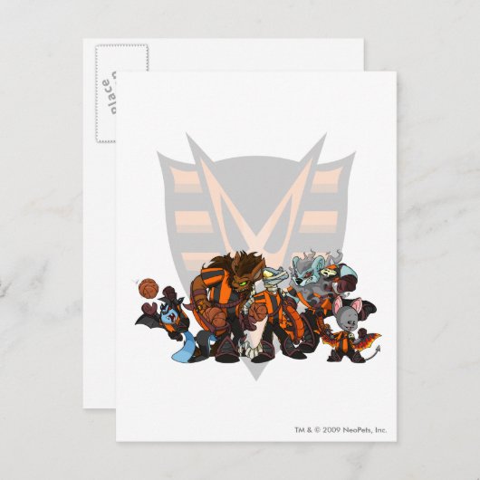 Carte Postale Équipe Haunted Woods Group (Devant / Derrière)