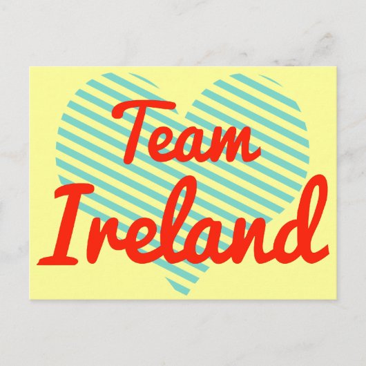 Carte Postale Équipe Irlande (Devant)