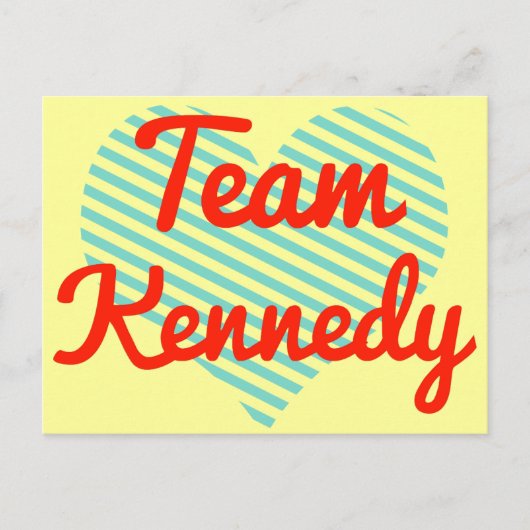 Carte Postale Équipe Kennedy (Devant)