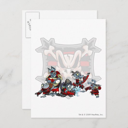 Carte Postale Équipe Krawk Island Group (Devant / Derrière)