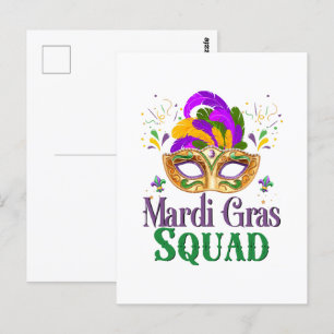 Carte Postale Équipe Mardi Gras