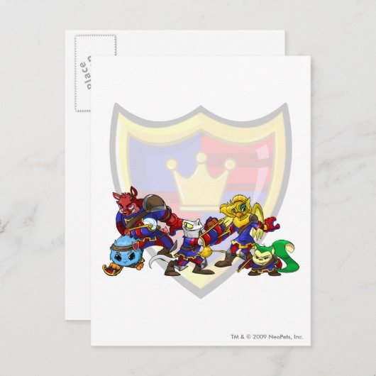 Carte Postale Équipe Meridell Group (Devant / Derrière)